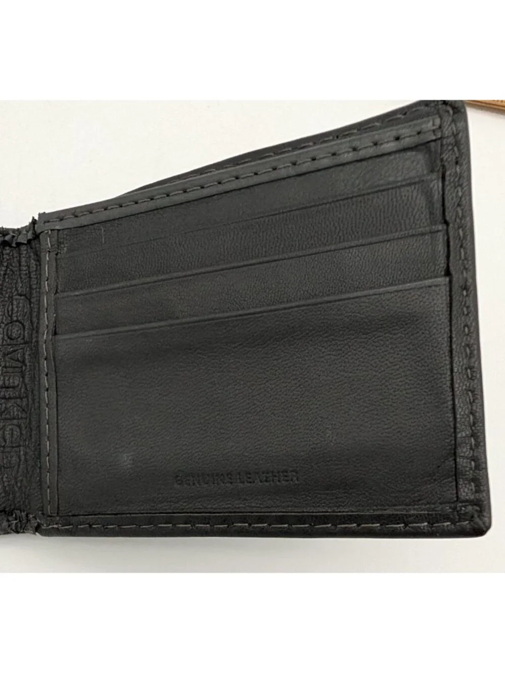 Calvin Klein CK Men's RFID Blocking Leather Bifold Wallet-Black- FLAW